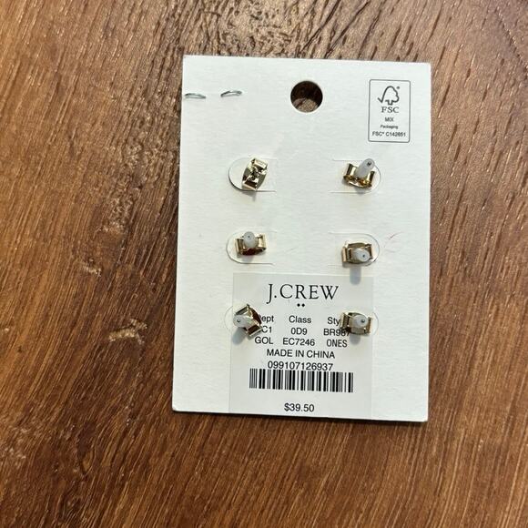 NWT J.Crew Patriotic Star Earring Set - Picture 2 of 3
